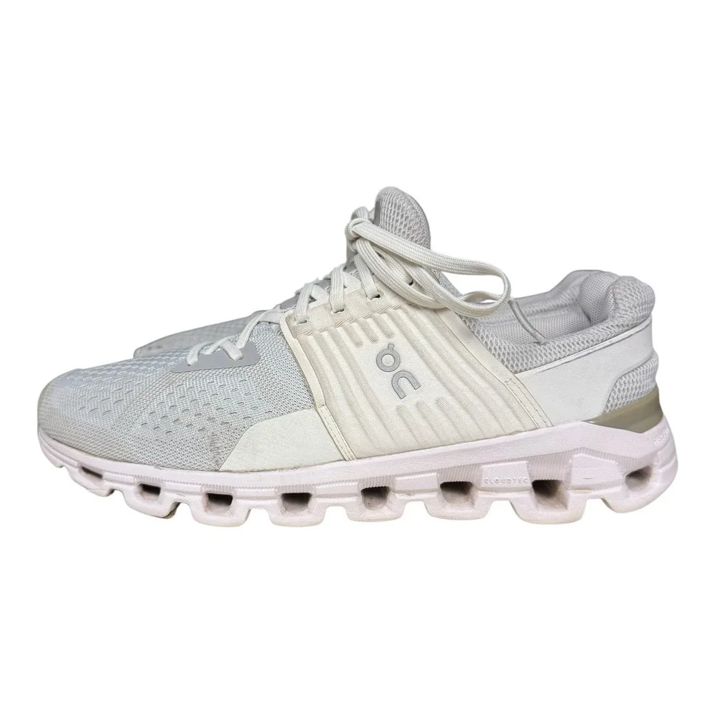 On Cloudswift 3 Swiss Engineering Women's Size 8 Running Shoes Frost White PICS!